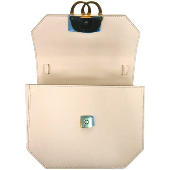 Unused Bally Mini Emblem Folio Handbag in White Leather (1792) - Picture 7 of 10